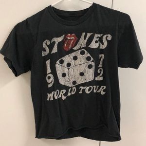 Rolling Stones crop top